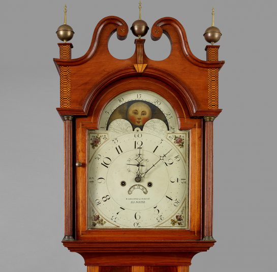 Eli Porter Inlaid Tall Case Clock